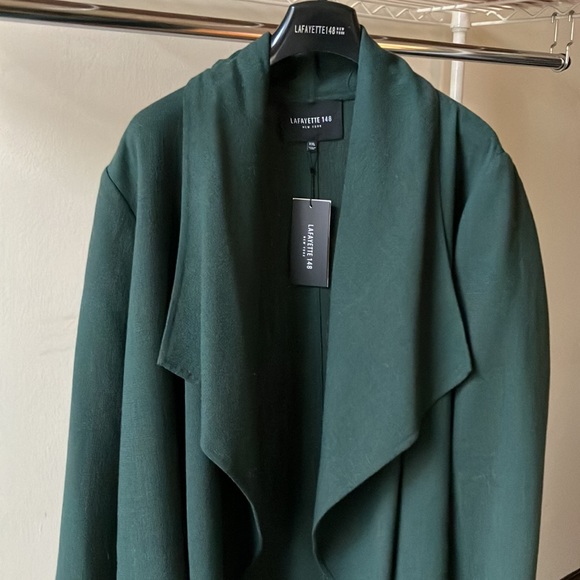 NEW! Amazing Lafayette 148 Nouveau Crepe Hemingway Wool Jacket/Coat size XXL - Picture 9 of 14